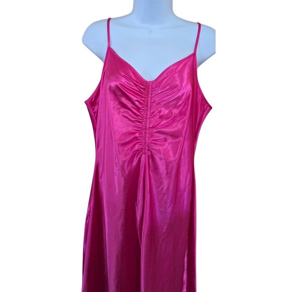 Strappy Hot Pink Slip Dress Flowy chic glam coquette date night fairycore - Picture 3 of 6